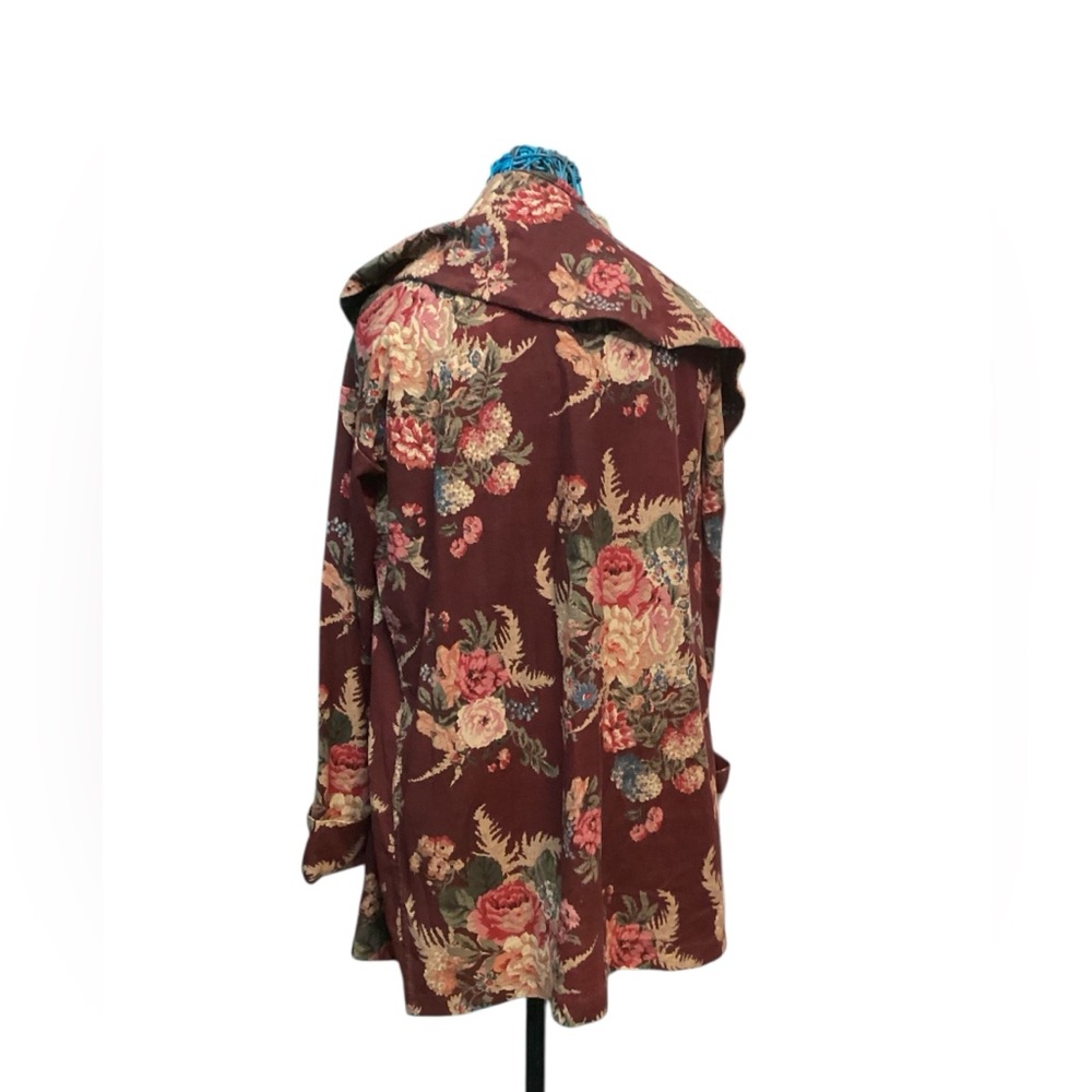 Floral Linen-Cotton Jersey Duster - Picture 9 of 12